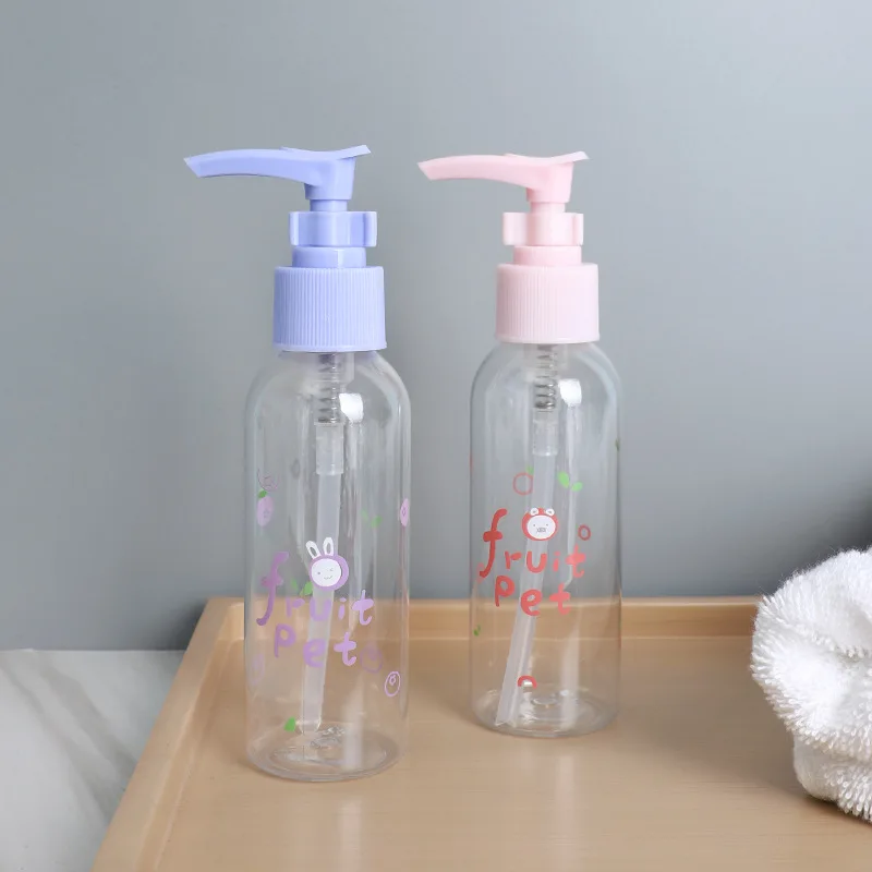 

80ml Lotion Spray Bottle Perfume Atomizer Small Pet Mini Plastic Cosmetics Portable Refillable Cute Essential Oil Bottles Women