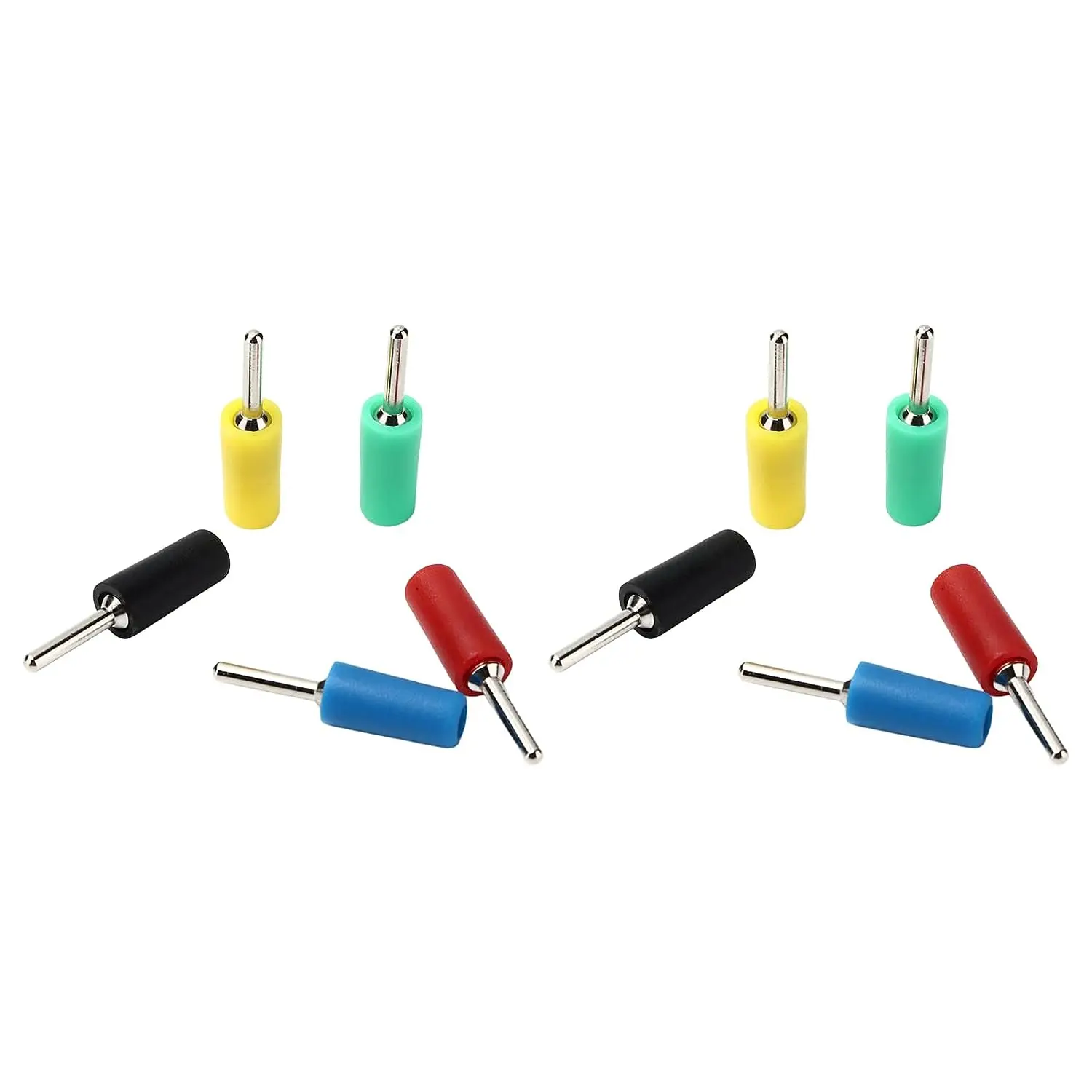 

10Pcs Banana Plug Banana Plug Connector Plated Brass Pin Straight for Inner Spring Panel Socket J.10001 2mm