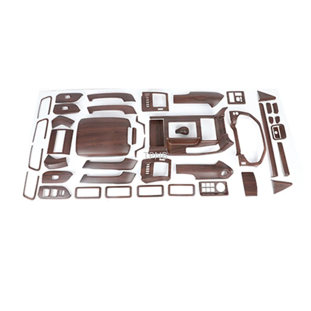Фото Отделка салона автомобиля из персикового дерева для Toyota Land Cruiser Prado 150, 2018, 2019, 2020 лет, несколько вариантов аксессуаров №4
