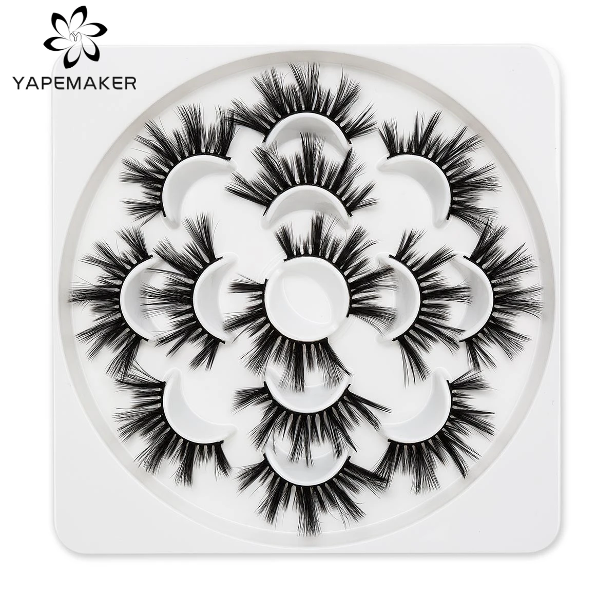 

7 pairs of thick eyelashes 21mm long eyelashes mink false eyelashes natural fluffy makeup eyelashes