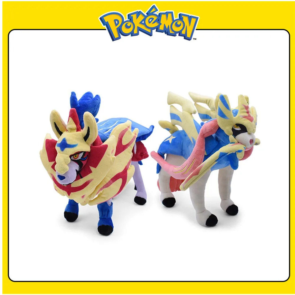 

30cm Pokemon Anime Games Zacian Zamazenta Marant Indomitable Sword Indomitable Shield Holy Beast Plush Doll Toys Kids Gifts