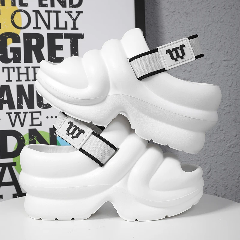 Сланцы женские на высоком каблуке 10 см