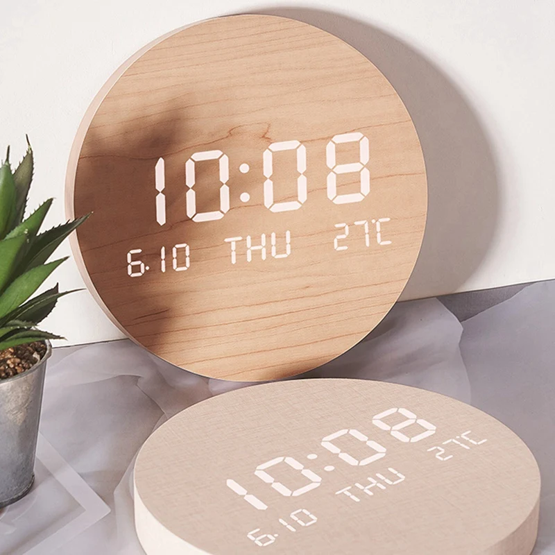 

LED Wall Clock Duration Clock Wall-Mounted Digital Wall Clock Night Light Clock Fashionable Clock Wall Clock