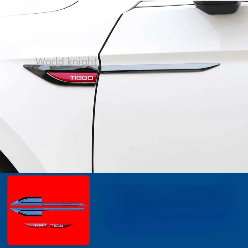 Наклейки на боковое крыло автомобиля Chery Tiggo 7 Pro 2018-2020