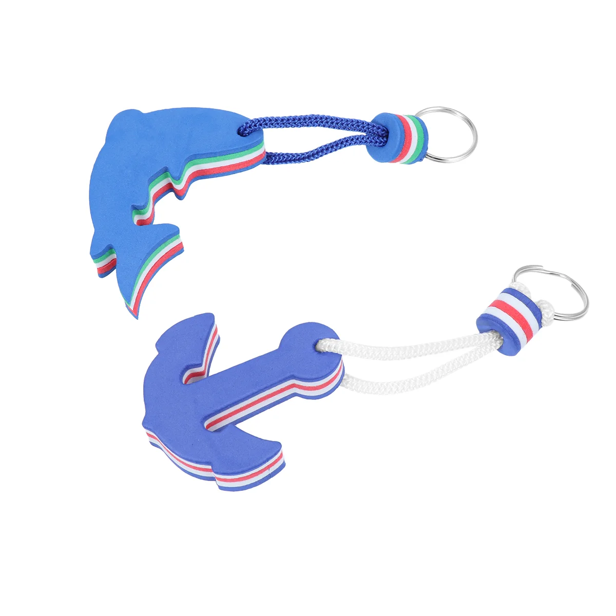 

2 Pcs Backpack Tags Floating Key Chain Dolphin Gifts Keychain Floating Key Chains Boat Key Rings Sailboat