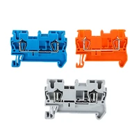 1510pcs din rail terminal block st 2 5 return pull type spring connection connector screwless copper wire conductor