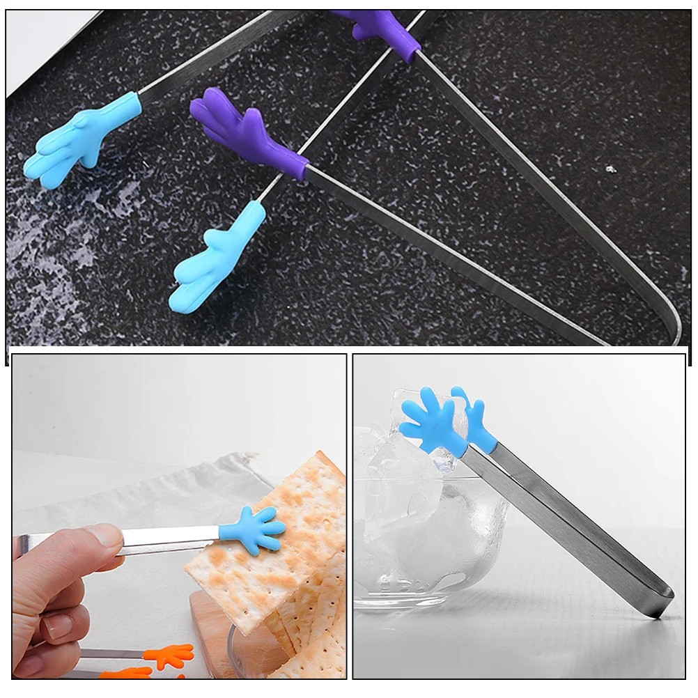 Силиконовый зажим для ладоней захват закусок мини-щипцы ручной маленький