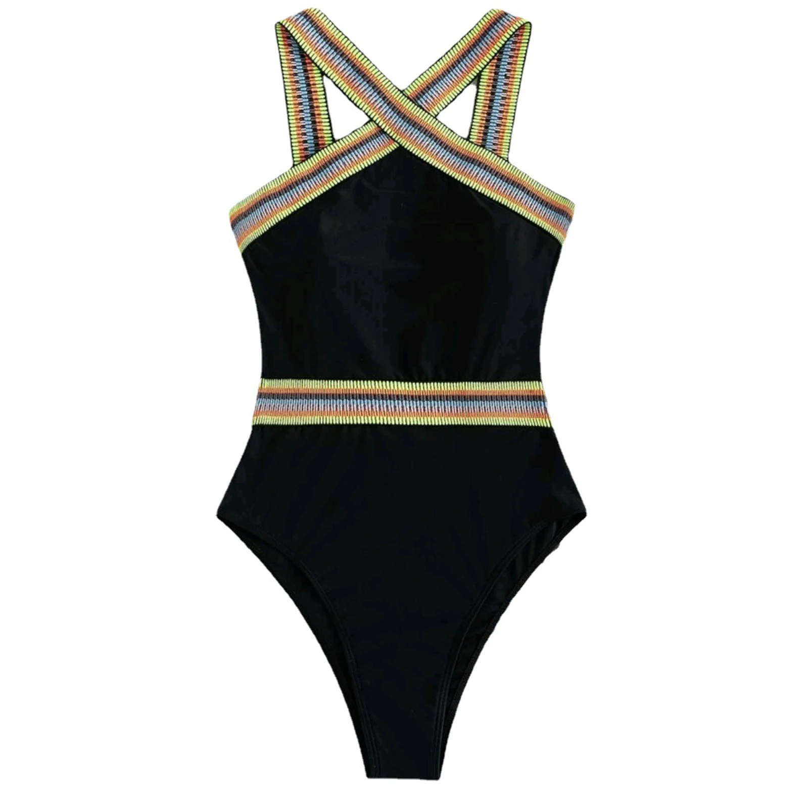 

Conservative Belly Covering Swimsuit Women's Swimsuit Low Cut Monokini for Summer Spring Pool Pond MC889