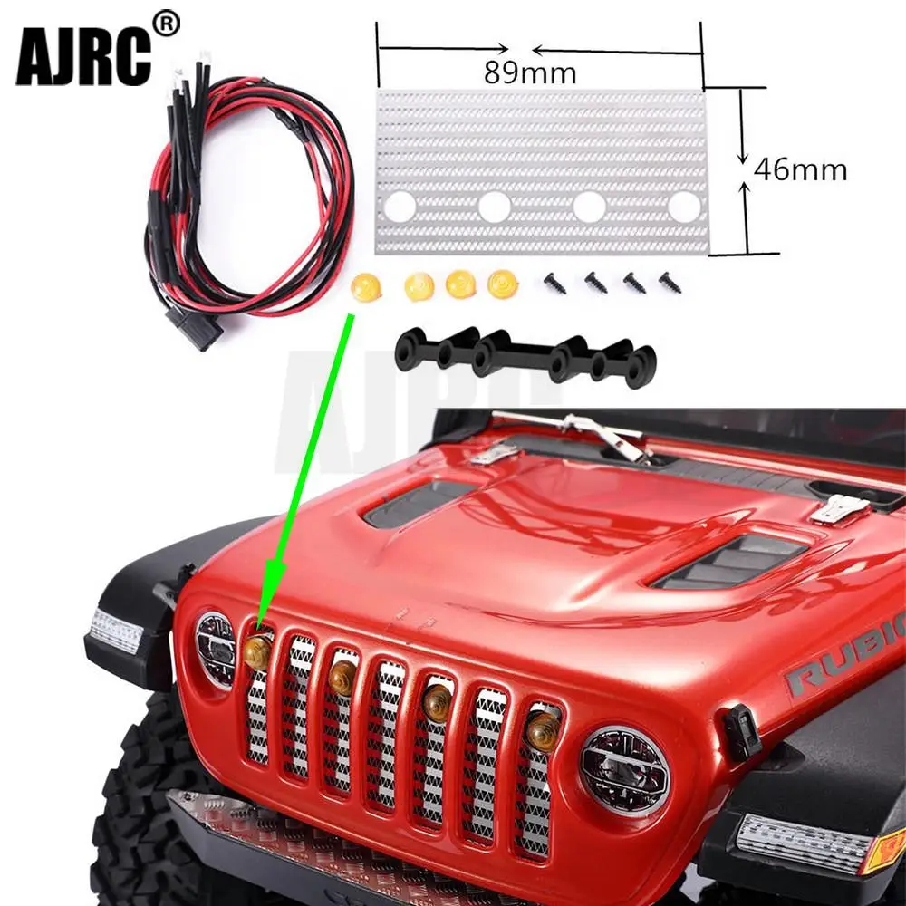 

1/10 RC toy Car AXIAL SCX10 III Wrangler Central Grid Light Modified Central Grid Decoration Smog Daytime Running Light