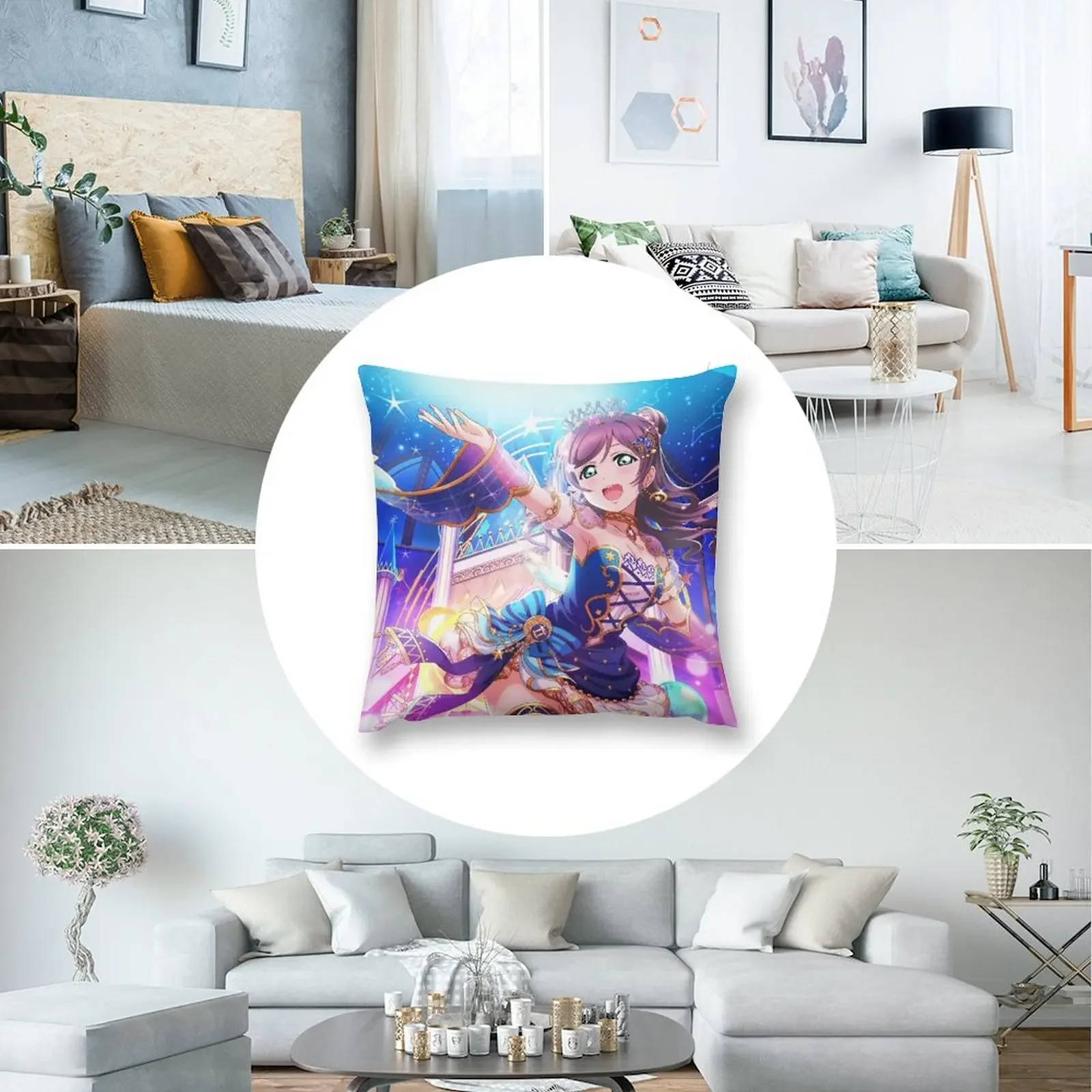 Декоративная наволочка Nozomi Toujou/Tojo из полиэстера