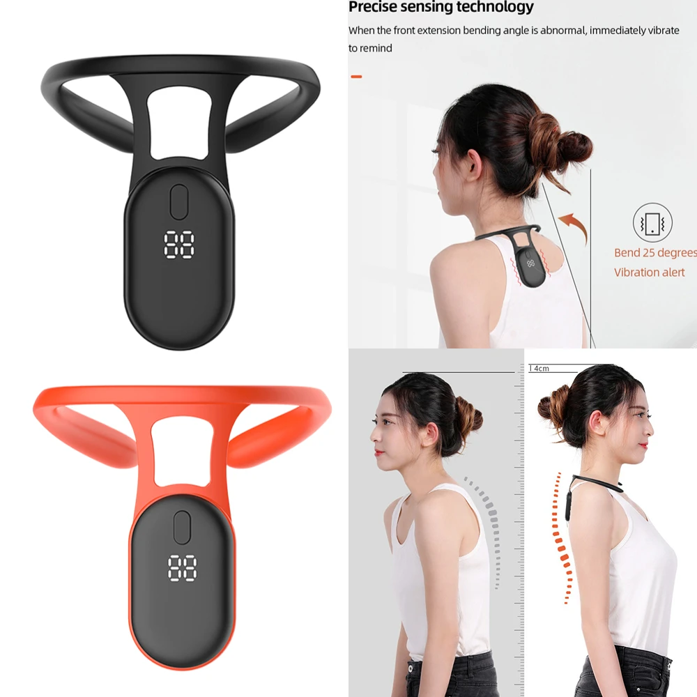 

Портативный инструмент для формирования тела и шеи, Электрический ультразвуковой лимфатический успокаивающий прибор для коррекции осанки, устройство напоминания для мужчин и женщин