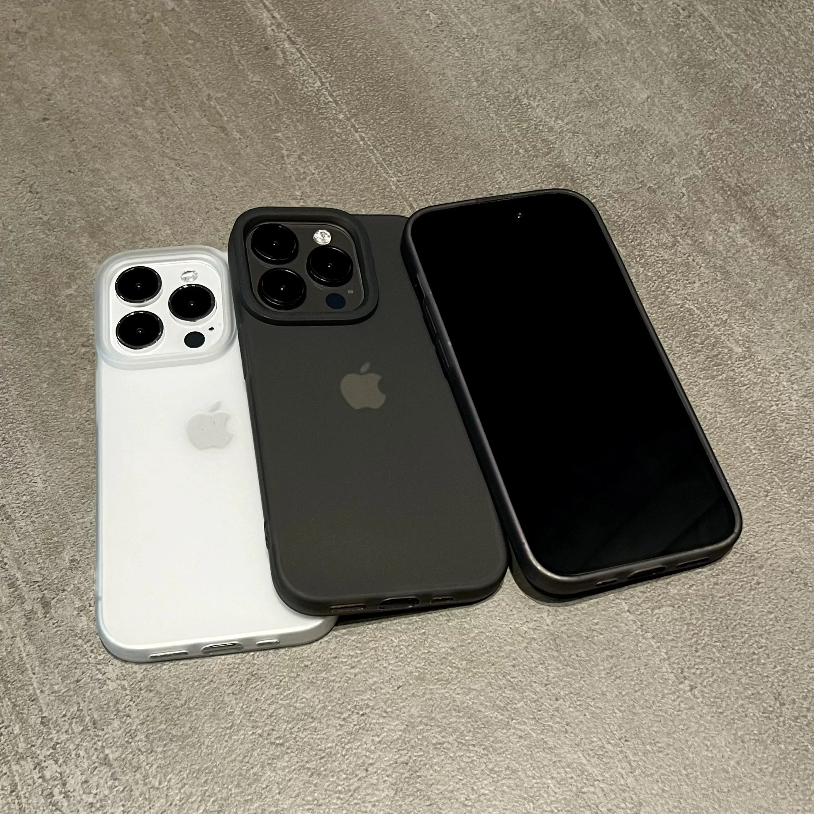 Фото Роскошный матовый мягкий силиконовый чехол для телефона для iPhone 16, 15, 14, 13, 12, 11 Pro X Max 16 Plus, прозрачный резиновый гелевый противоударный чехол №2