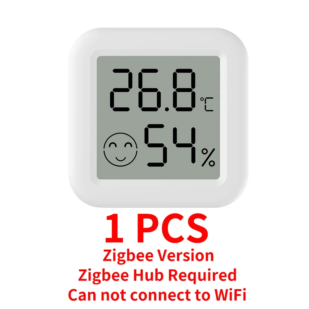 

Датчик температуры и влажности Tuya Zigbee ZY-ZTH03