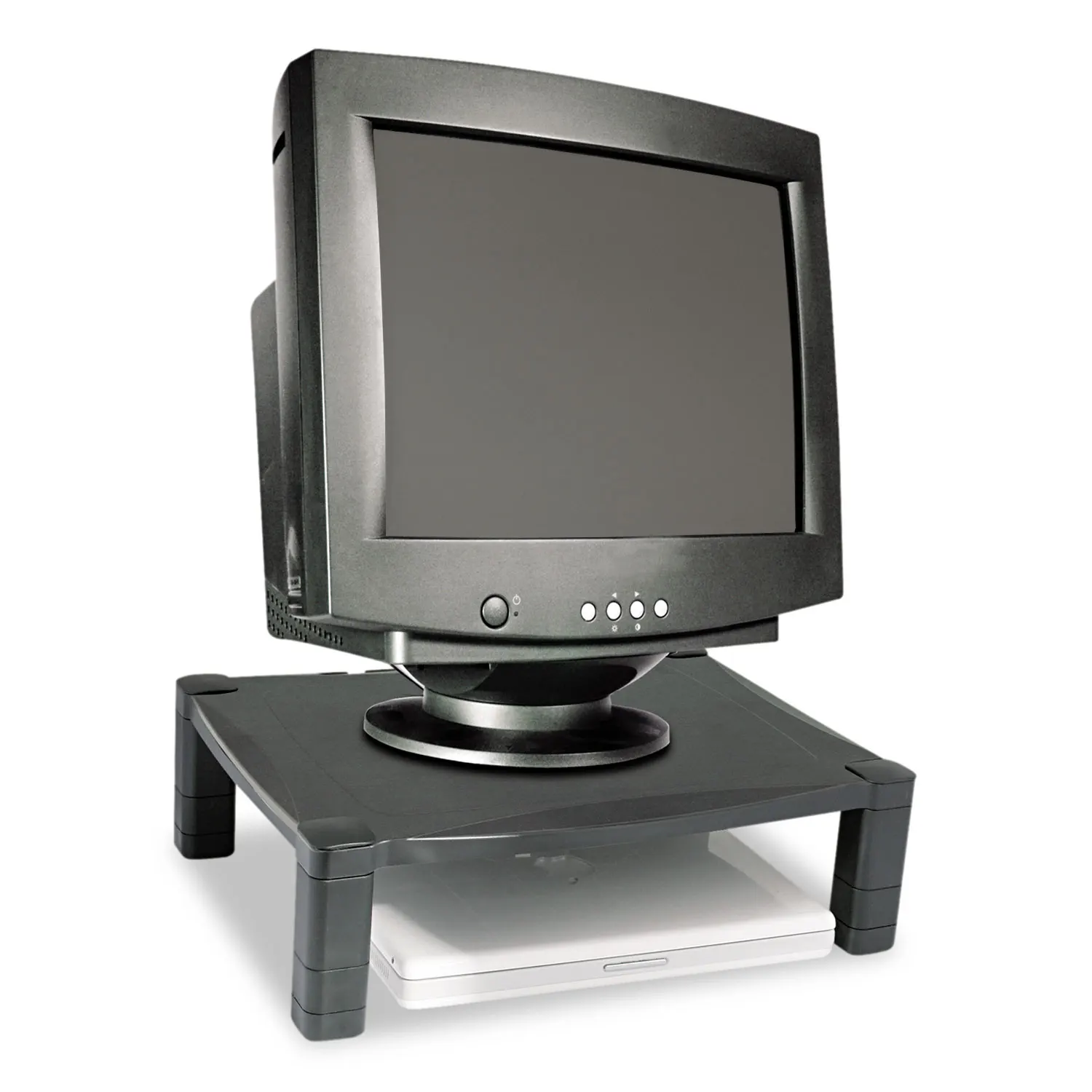 

Single-Level Monitor Stand 17" x 13.25" x 3" to 6.5" Black Supports 50 lbs MS400