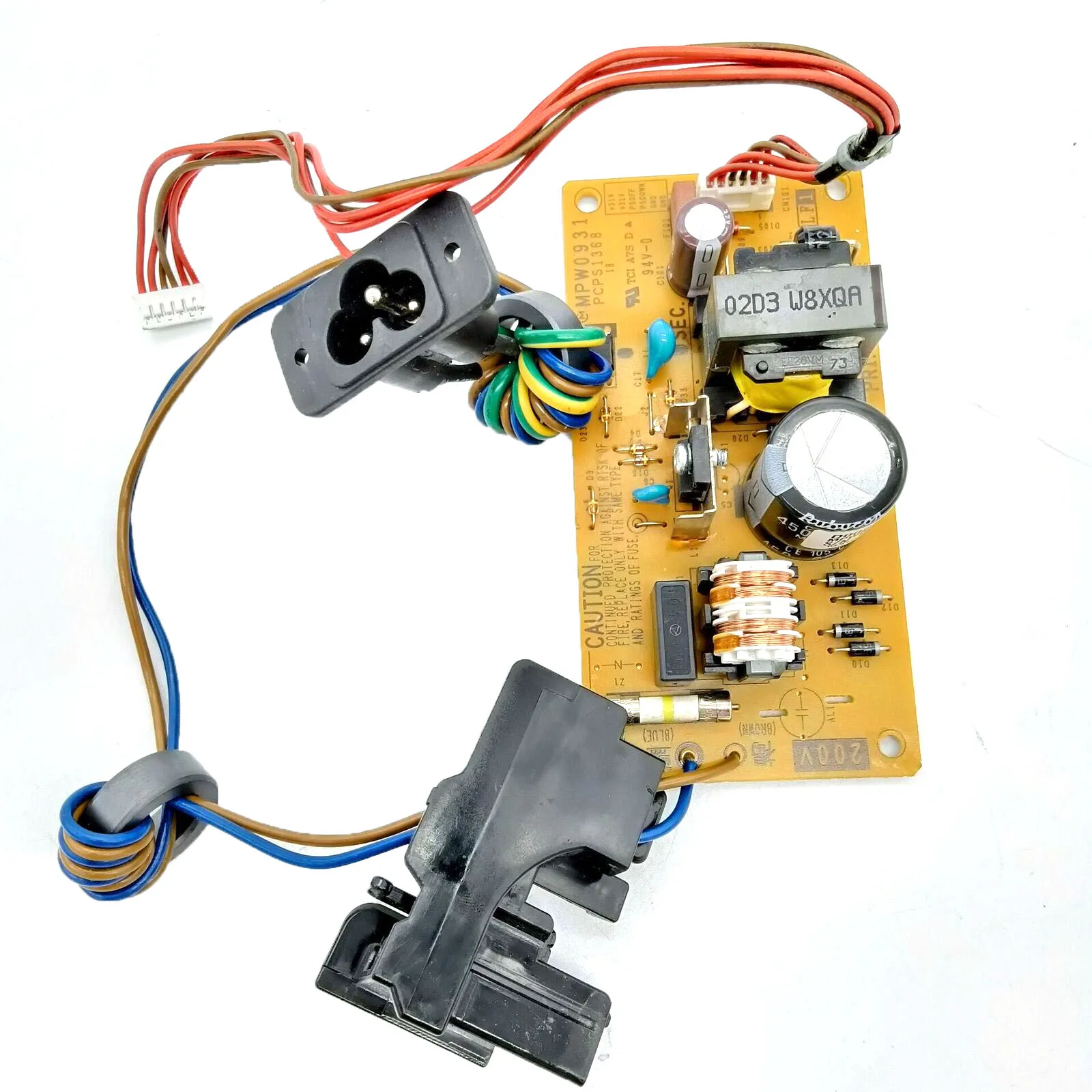 

220V Power Supply Board MPW0931 Fits For Brother MFC-J835DW MFC-J432W MFC-J435W DCP-J925N MFC-J955DN/DWN MFC-J705DW MFC-J825N