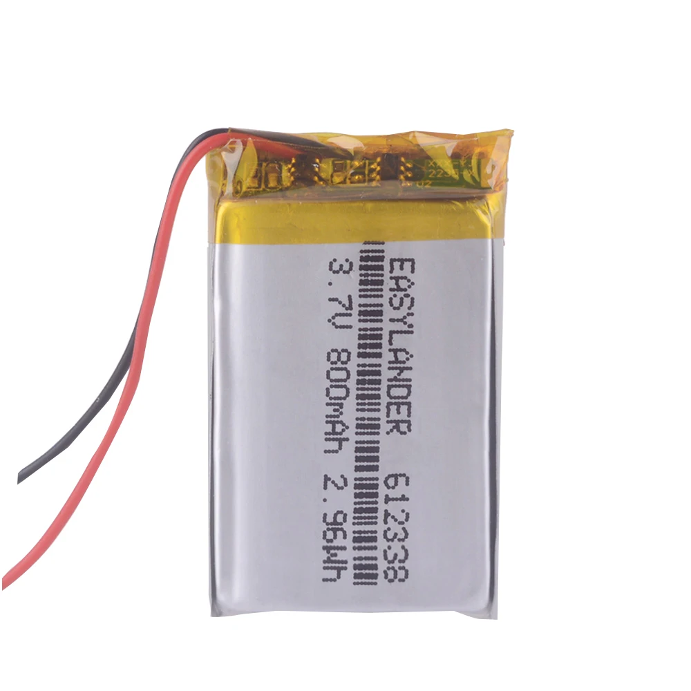 612338 3,7 V 800mAh перезаряжаемая батарея для игрушек Millet GPS TEXET FHD-570 Gmini HD50G HD70G iBox Pro-800 602338