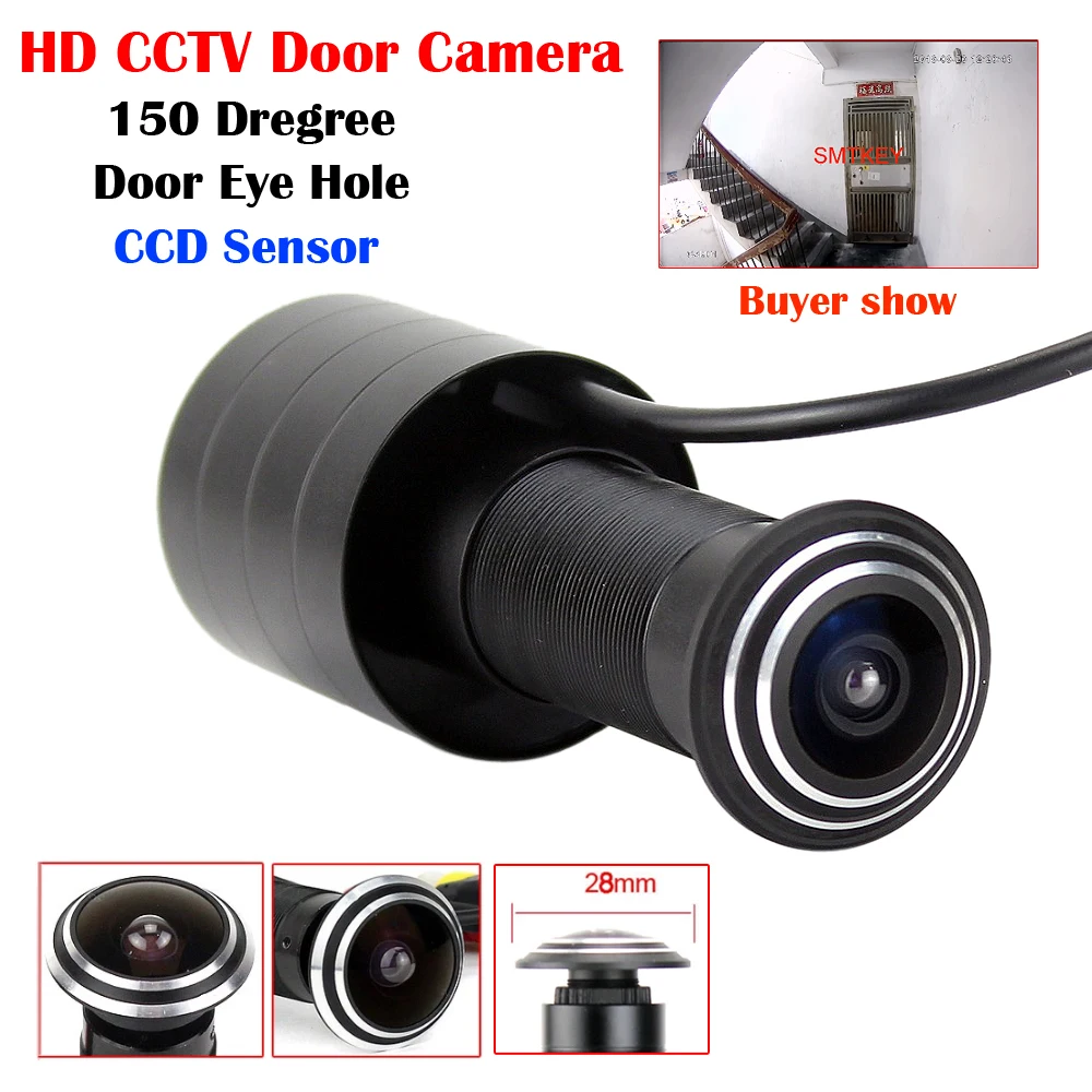 HD CCD 1200TVL мини дверной глазок с отверстием для глаз видеокамера 800TVL CMOS 150-градусный