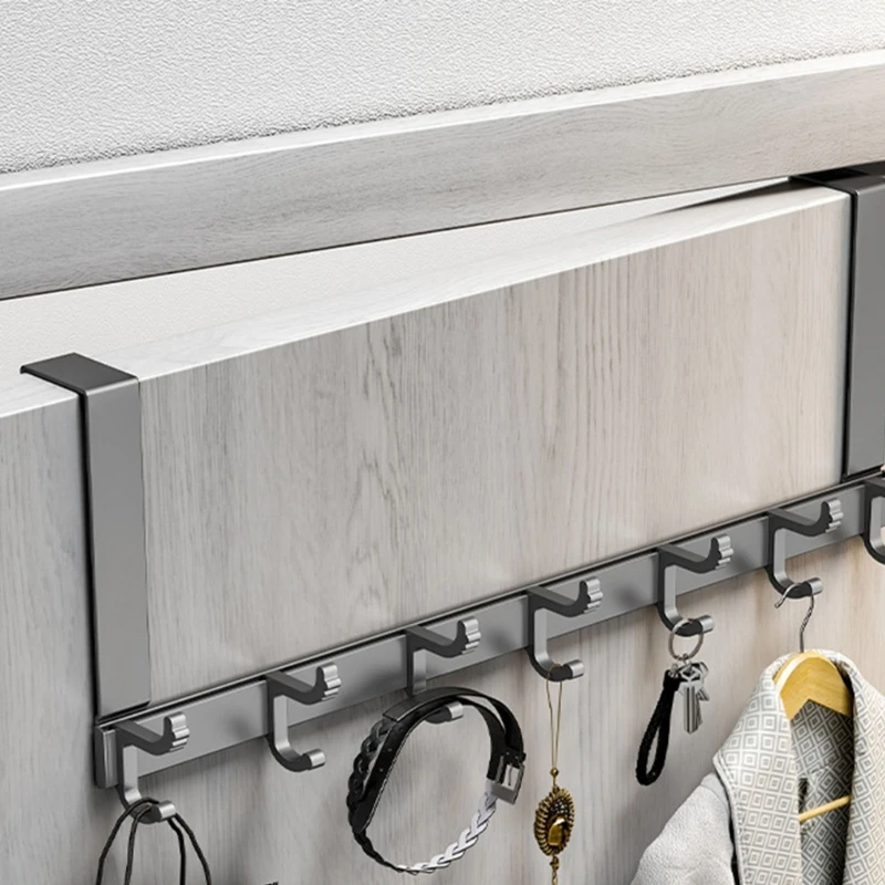 

Over The Door Hooks Coat Rack 5/6/7 Hooks Door Hanger Storage Organizer