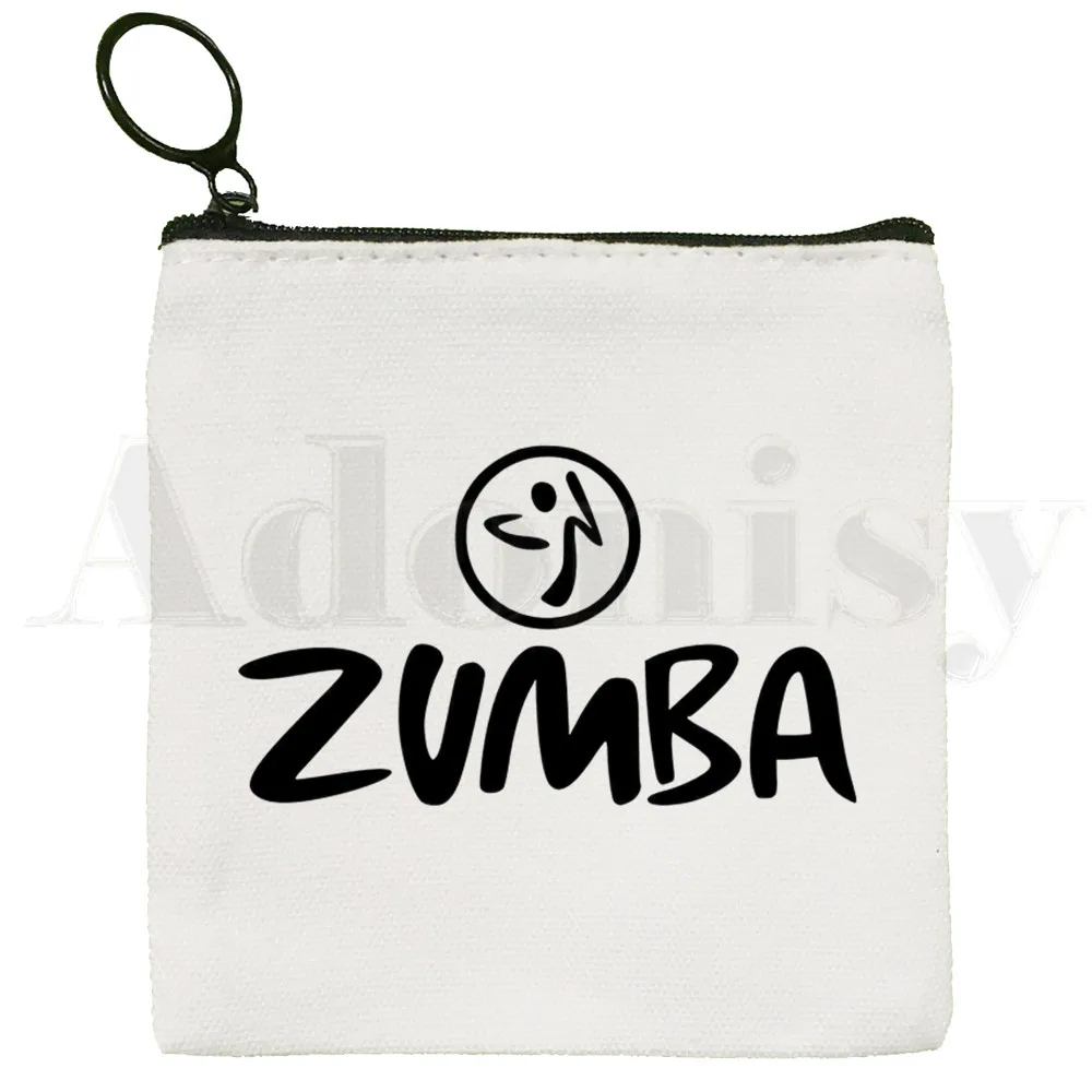 Love Zumba Dance Hip Hop Harajuk Graphic Fashion Coin Purse Storage Small Bag Card Bag Key Bag Coin Clutch Bag Zipper Key Bag