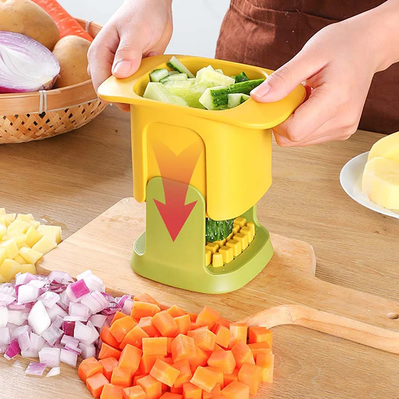 

Dicing and Cutting Artifact Vegetable Cutter Multifunctional Stainless Steel Vegetable Carrot Cucumber Fries Tool Kitchen Tools