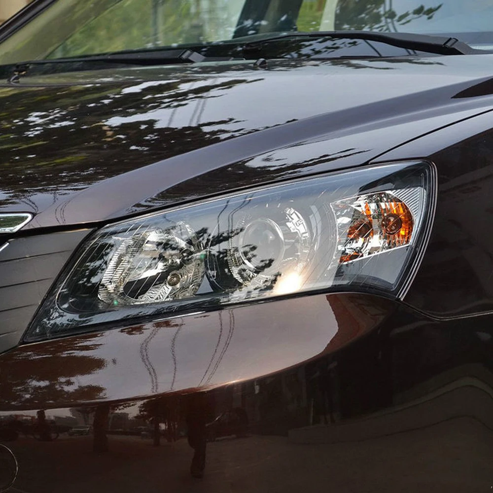 Для Geely Emgrand EC7 Sedan Black Base 2009 ~ 2013 крышка передней фары корпус лампы прозрачный
