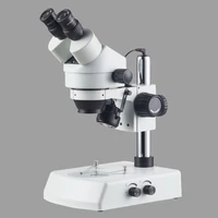 7x 45x professional binocular zoom stereo microscope with top and bottom light