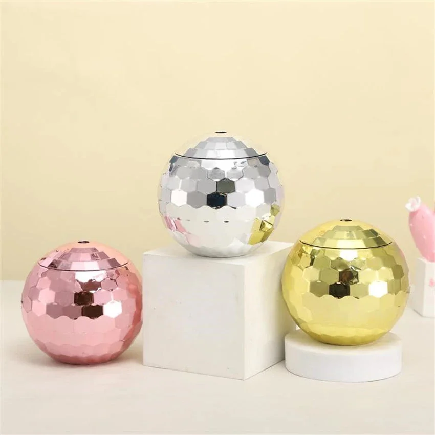 

Plastic Disco Ball Cup Creative Cocktail Glasses with Straw Party Bar Decoration Flashlight Wine Beer Juice Goblets Drinkware