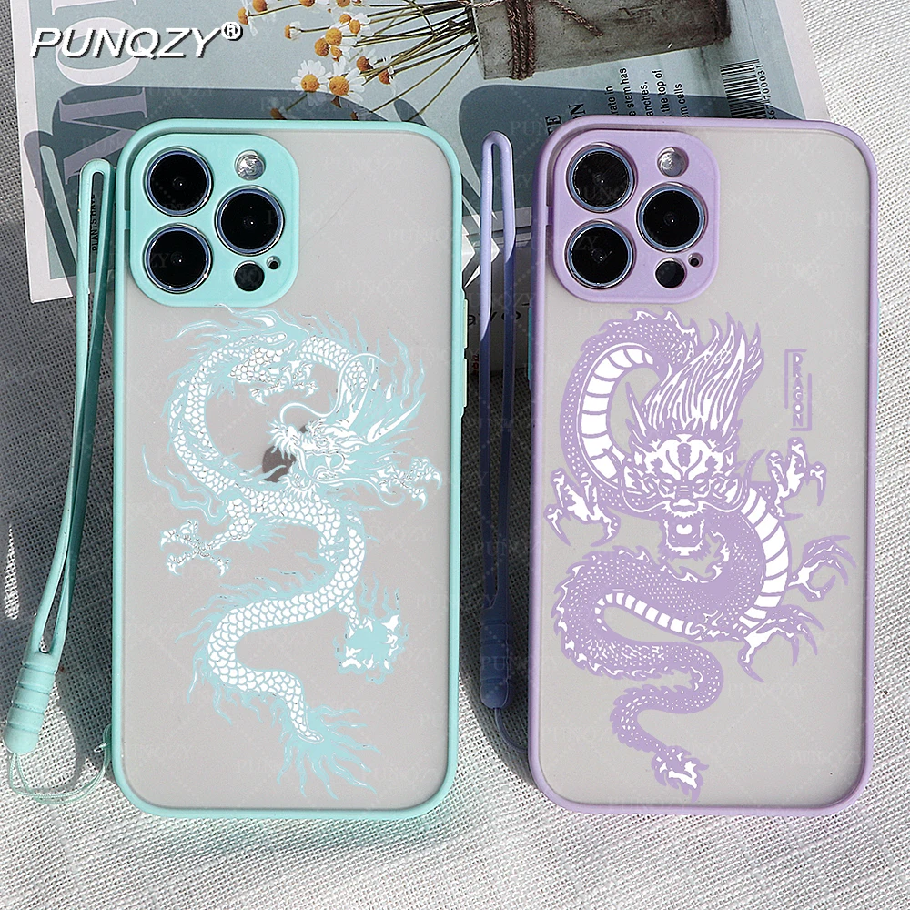 

Luxury With Lanyard Dragon Phone Case For APPLE IPhone 14 13 12MINI PRO MAX 11 XR 7 6 8 Plus X XS 15 Holiday Gifts Hard PC Cover