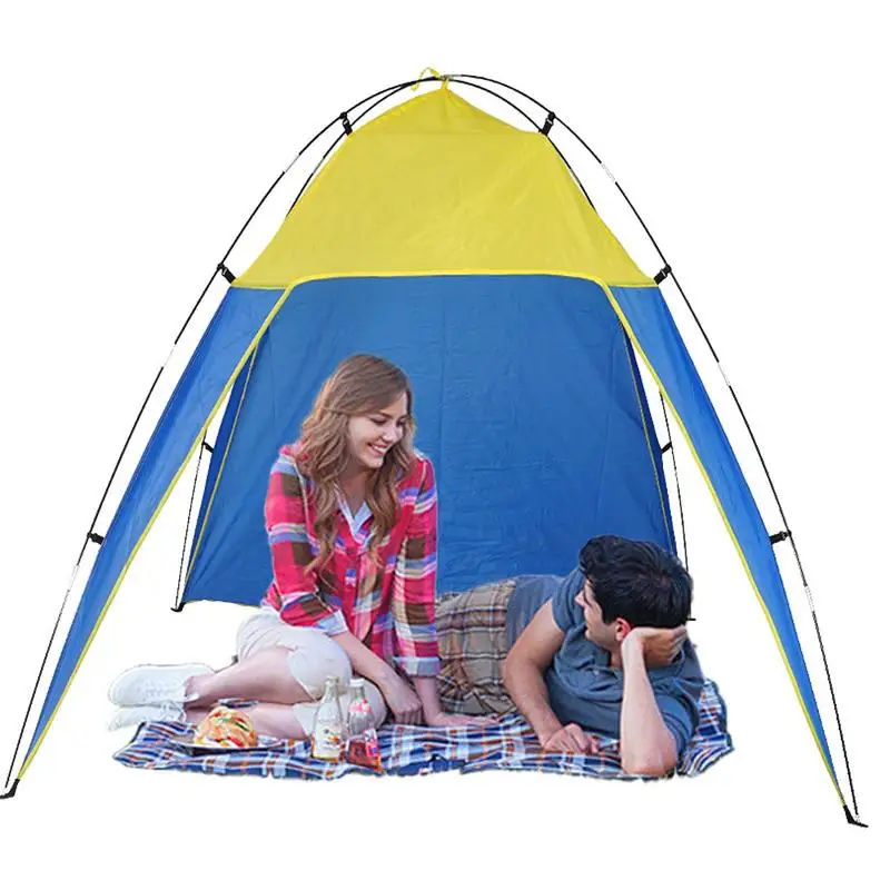 

Beach Tent Portable Beach Tent Sun Shelter Canopy Waterproof Tent For Beach Grass Indoor Yard Camping Outdoor Picnic