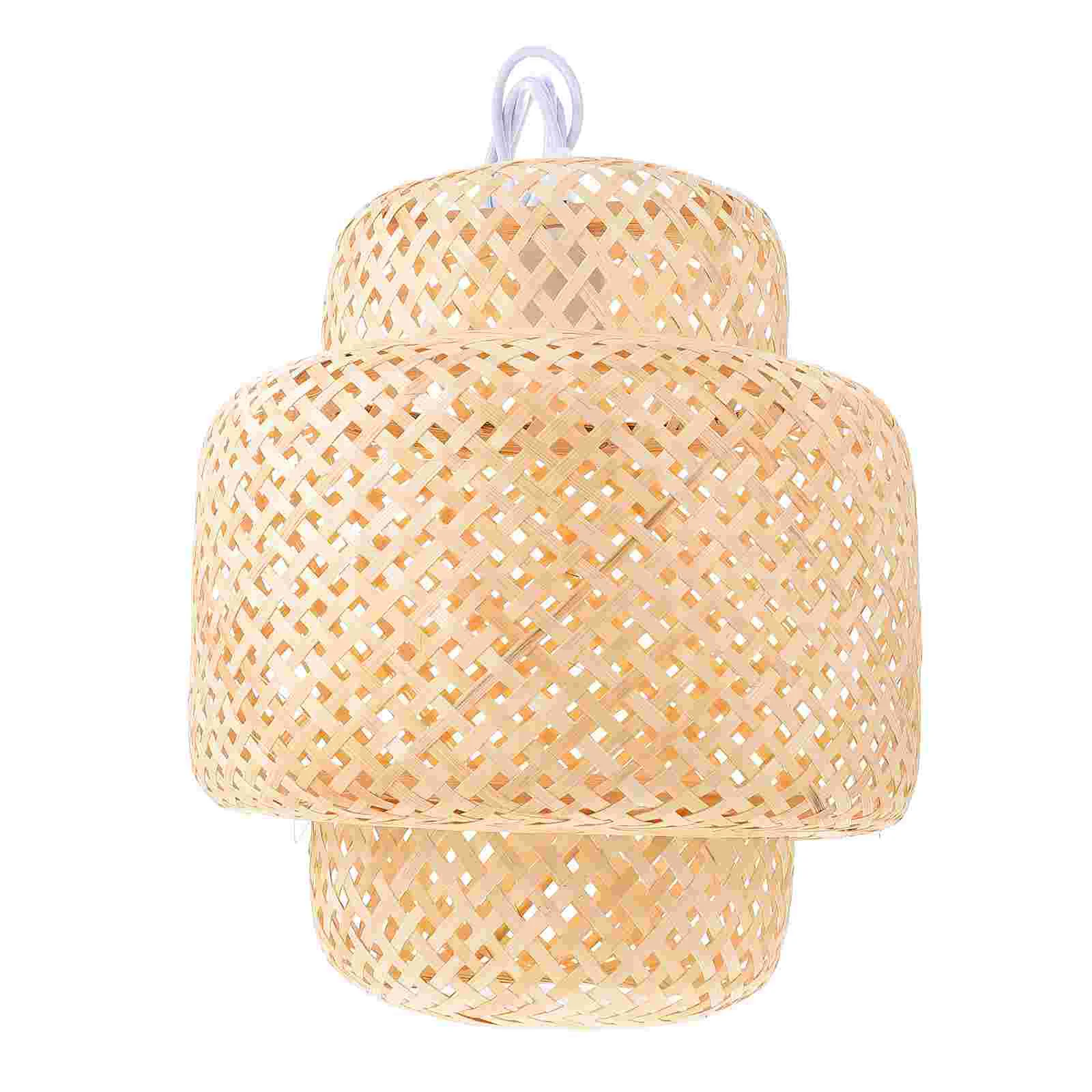

1Pc Creative Rustic Hanging Light Hand-woven Ceiling Lamp Tearoom Lamp Pendant
