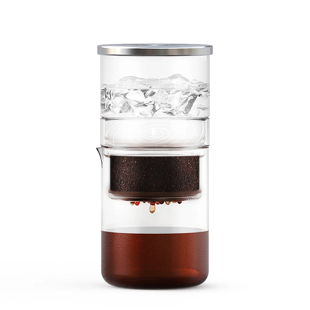 

300ml Ice Drip Coffee Pot Kitchen Barista Dripper Pot Ice Cold Brew Pots Brewer Coffee Maker Filter Glass Percolators Espresso