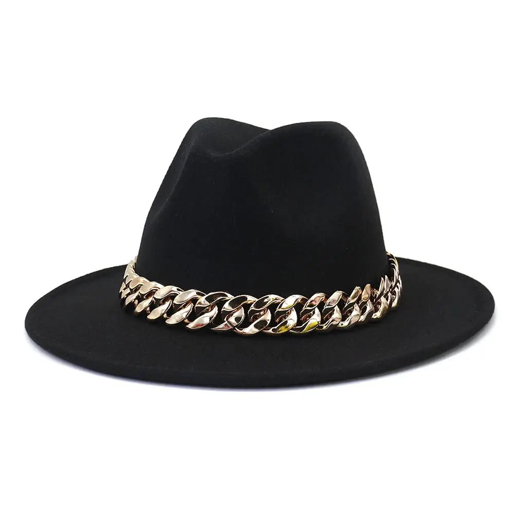 Yellow Fedora Hats For Women Wool Wide 