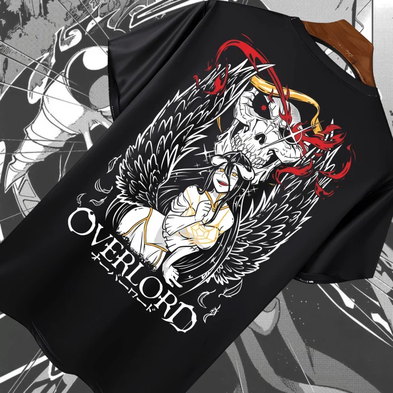 ALBEDO OVERLORD Katun Premium 24s-футболка Ainz Ooal большие размеры футболка Dewasa