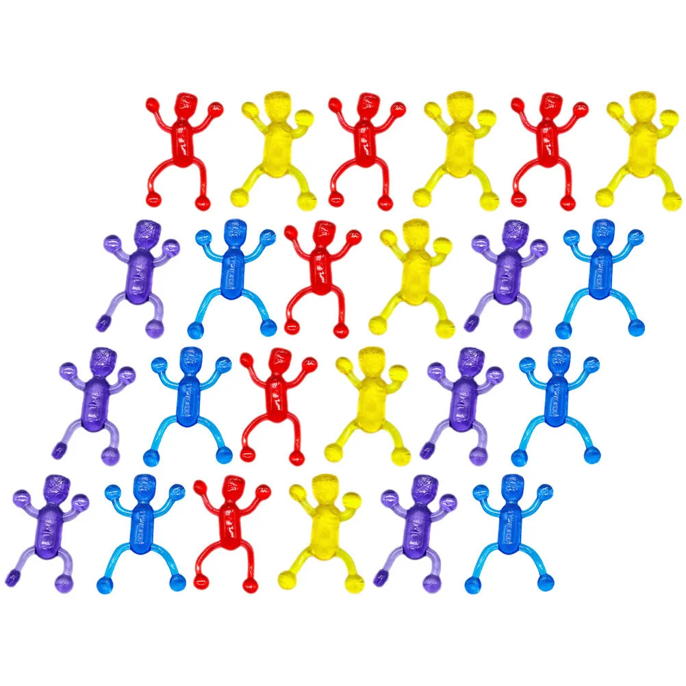 

36 Pcs Human Figure Soft Rubber Toy Party Slingshots Toys Mini Hamper Finger Halloween Prank Eggs Flying