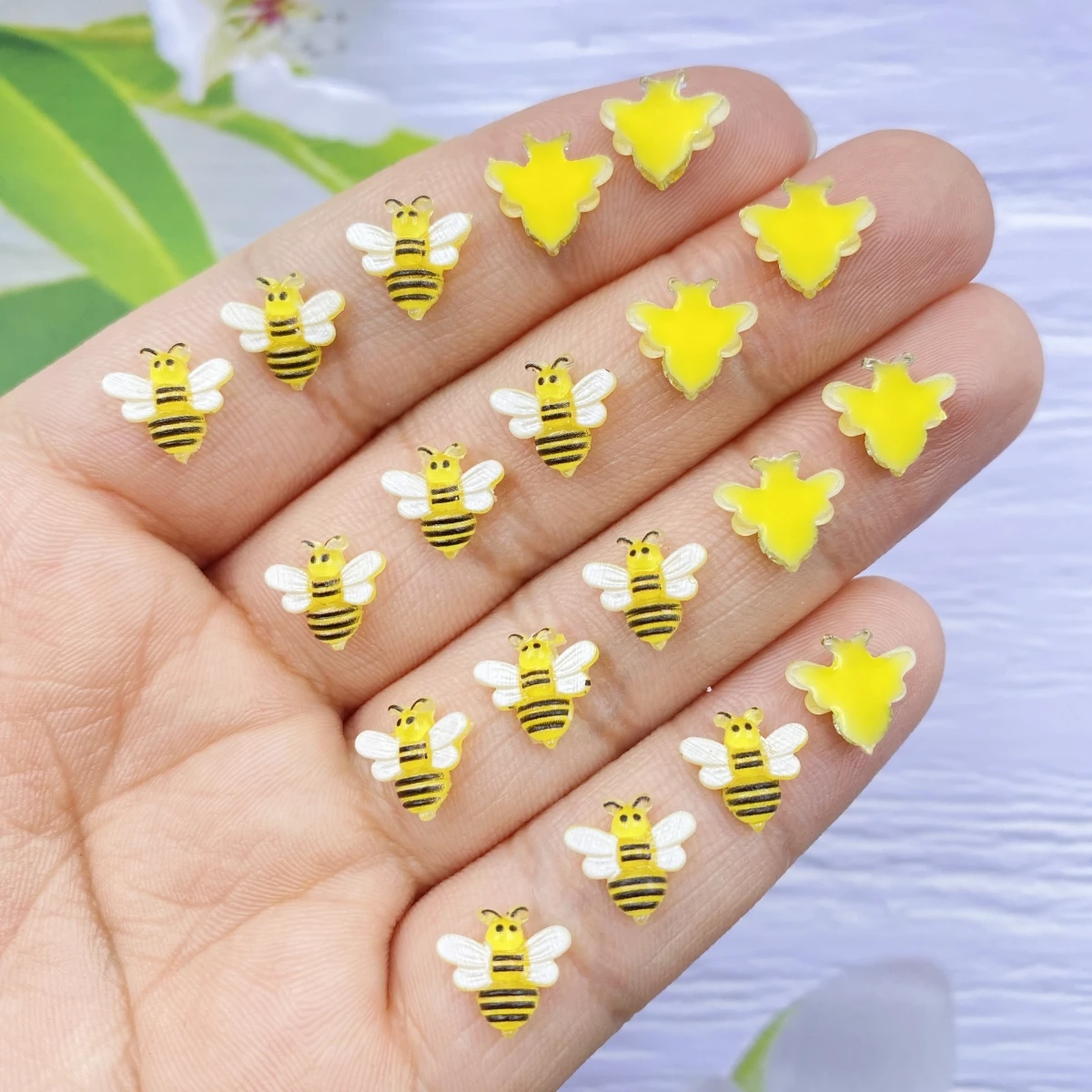 50 шт. милые пластиковые фигурки для дизайна ногтей