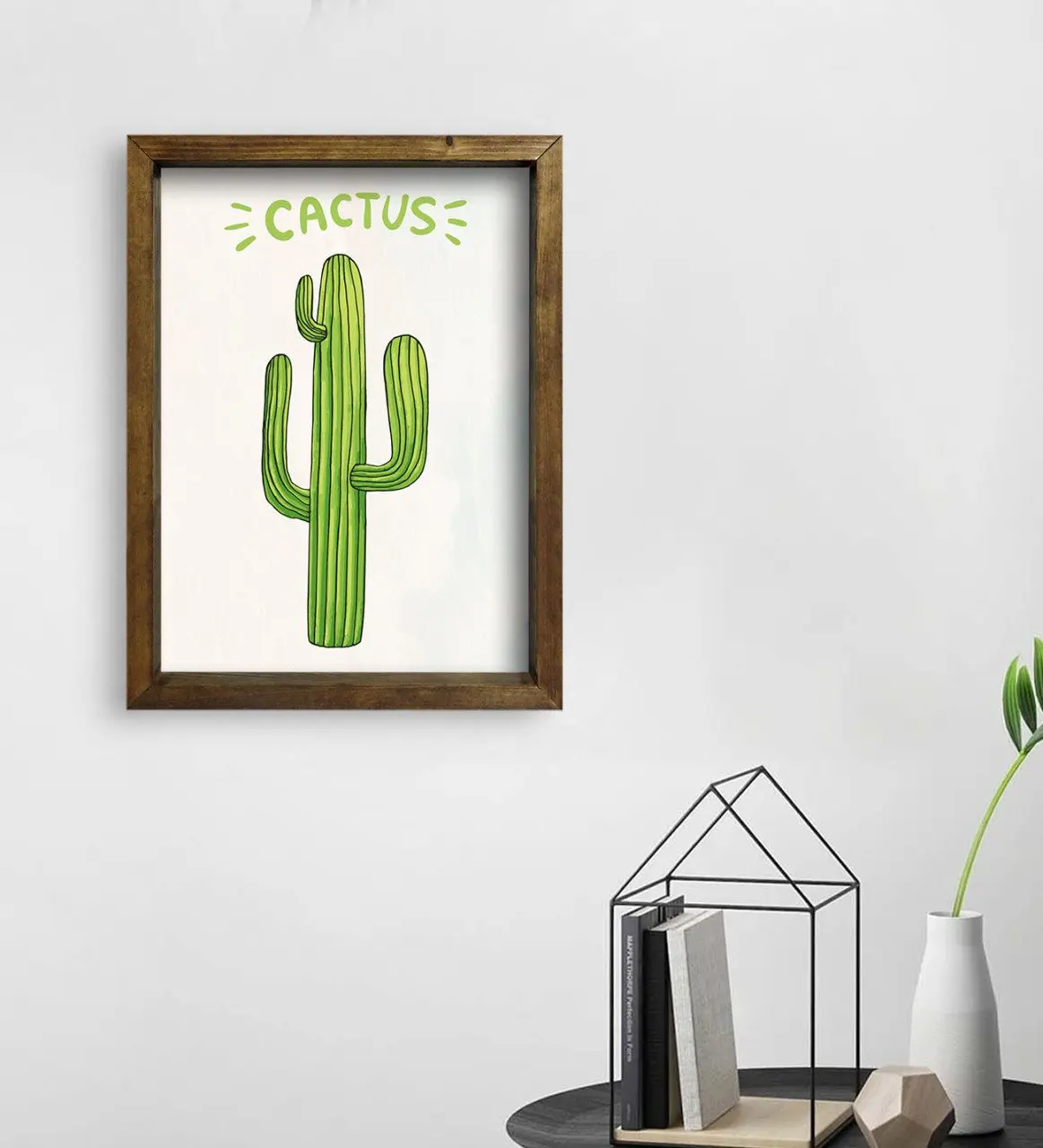 

BK Подарочный деревянный стол 45x65 см-1 в виде кактуса