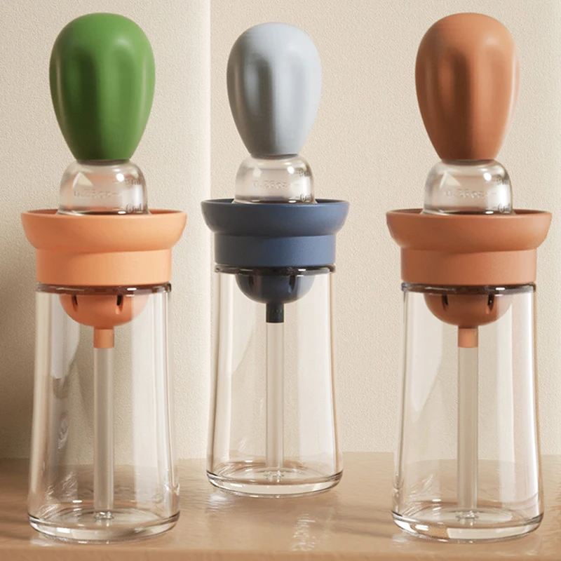 

180 мл кухонная силиконовая бутылка для масла, выпечка, барбекю, регулируемая кисть, диспенсер для кондитерского стейка, кисти для масла, кухо...