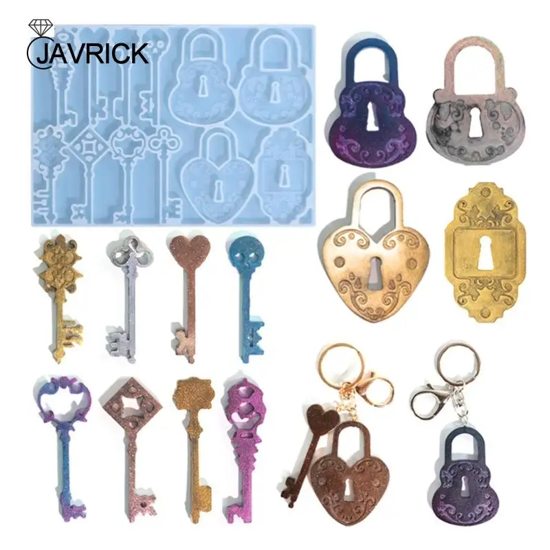 

Couple Lock Resin Mold DIY Craft Earring Bracelet Pendant Epoxy Mold DIY Craft