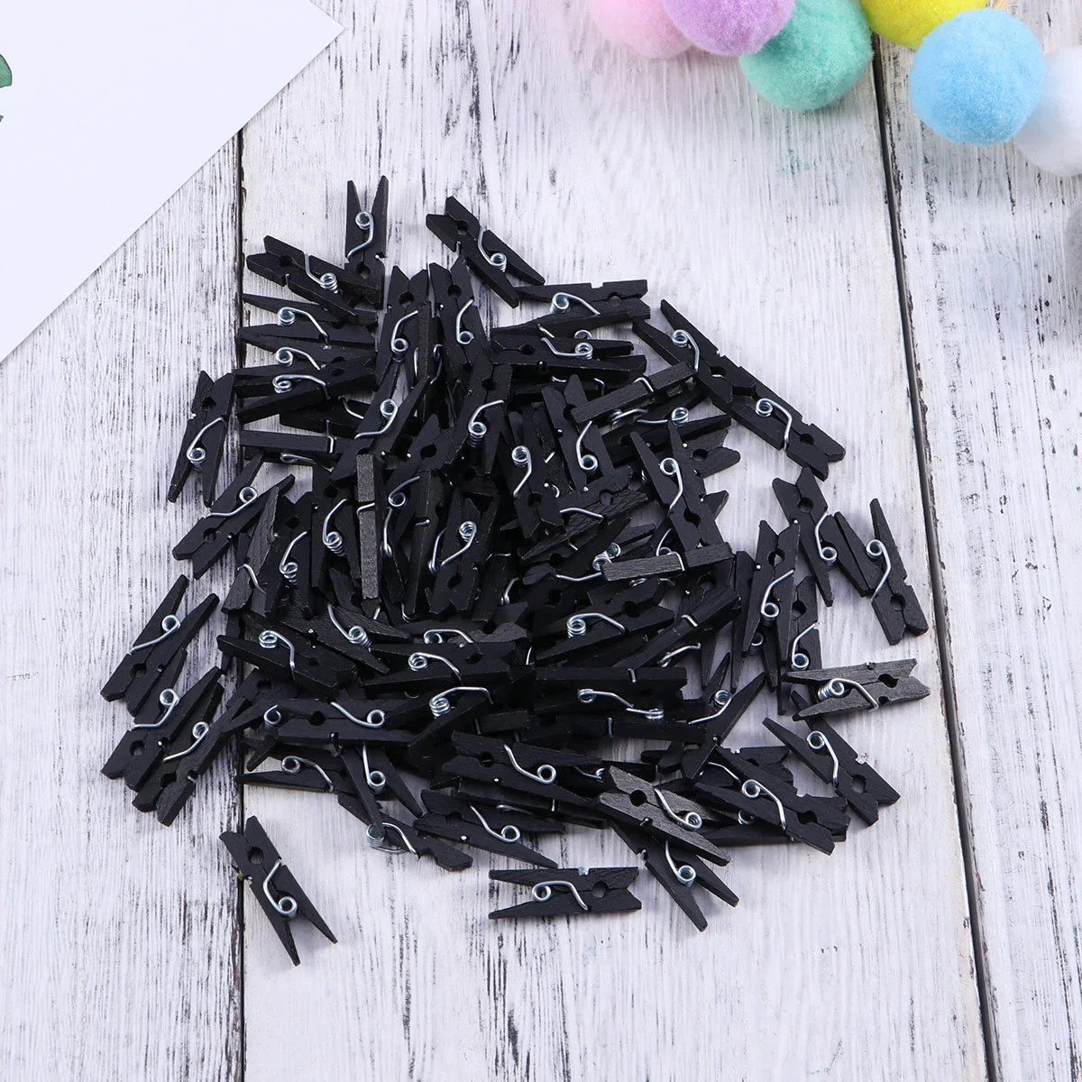 

Clips Wooden Photo Clothes Mini Clothespins Clip Craft Pins Peg Pin Pegs Clothespin Wood Crafts Utility Paper Hanging Black