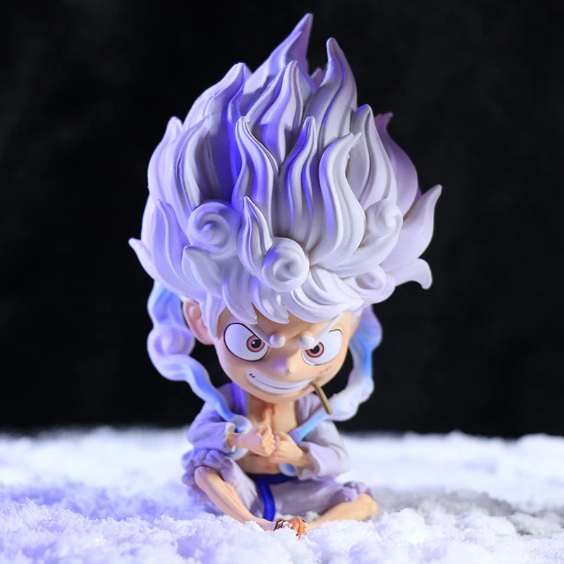 

13cm Anime One Piece Action Figure Monkey D Luffy Gear 5 Sun God Nika Lightning Figurine PVC Collectible Model Toy Kid Gift