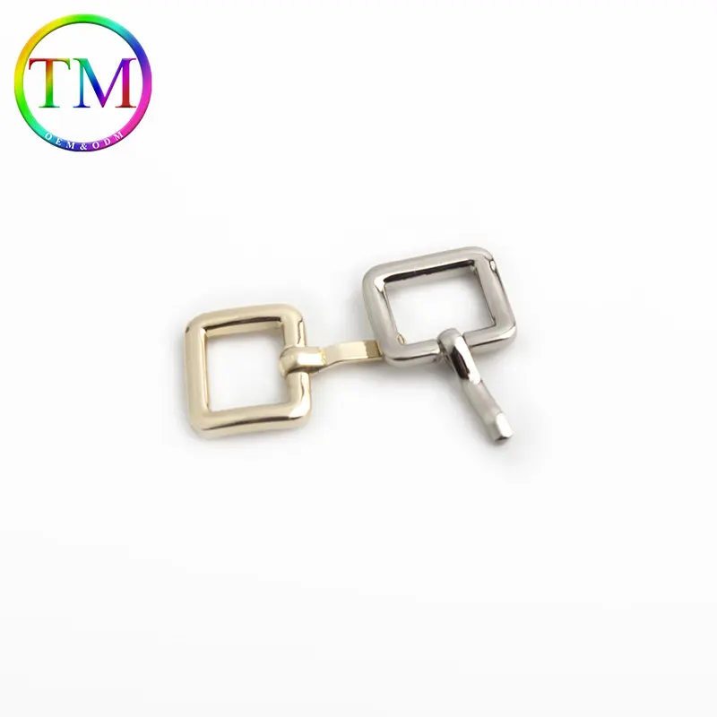 10-50Pcs Customized Metal Turn Buckle Rectangle Shape Single Pin Buckles For Diy Bag Adjuster Buckle Accessory