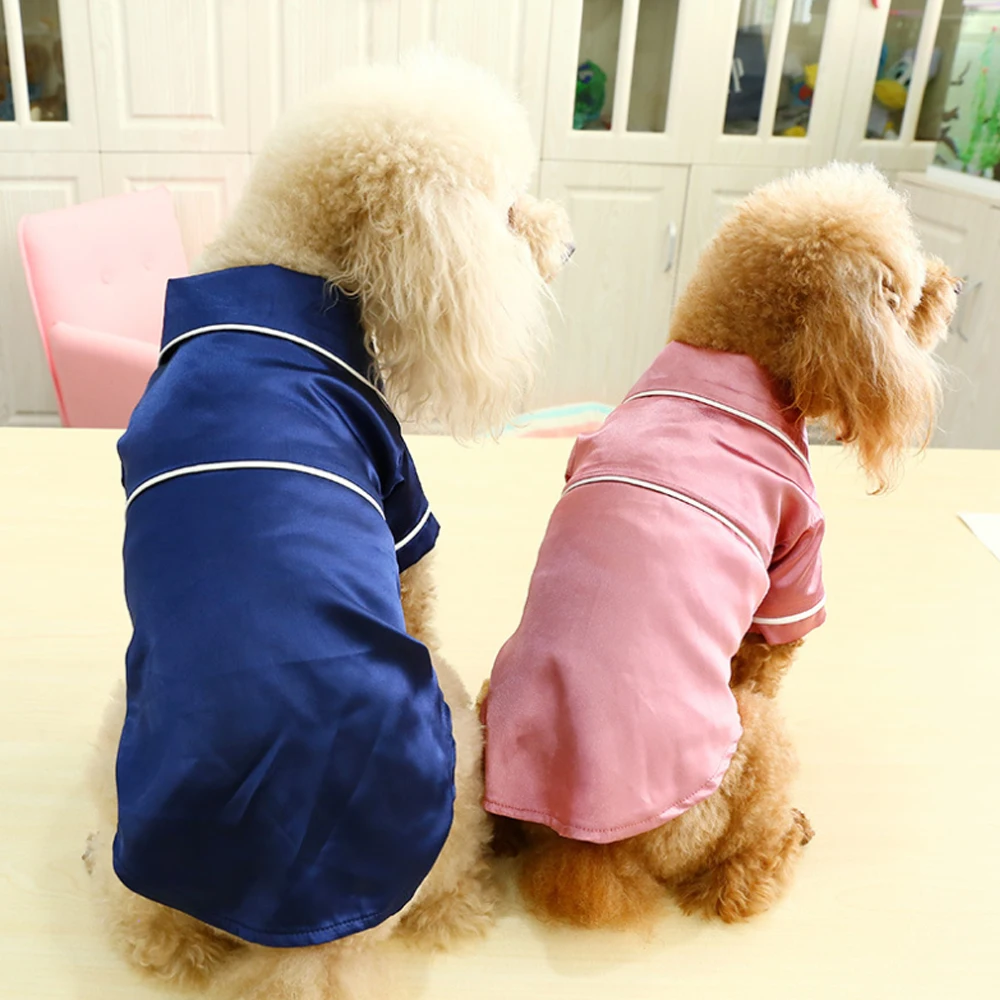 

Pet Dogs Pajamas Spring Autumn Dogs Jumpsuit Clothes Cat Puppy Shirt Fashion Pet Coat Clothing For Small Dog French Bulldog