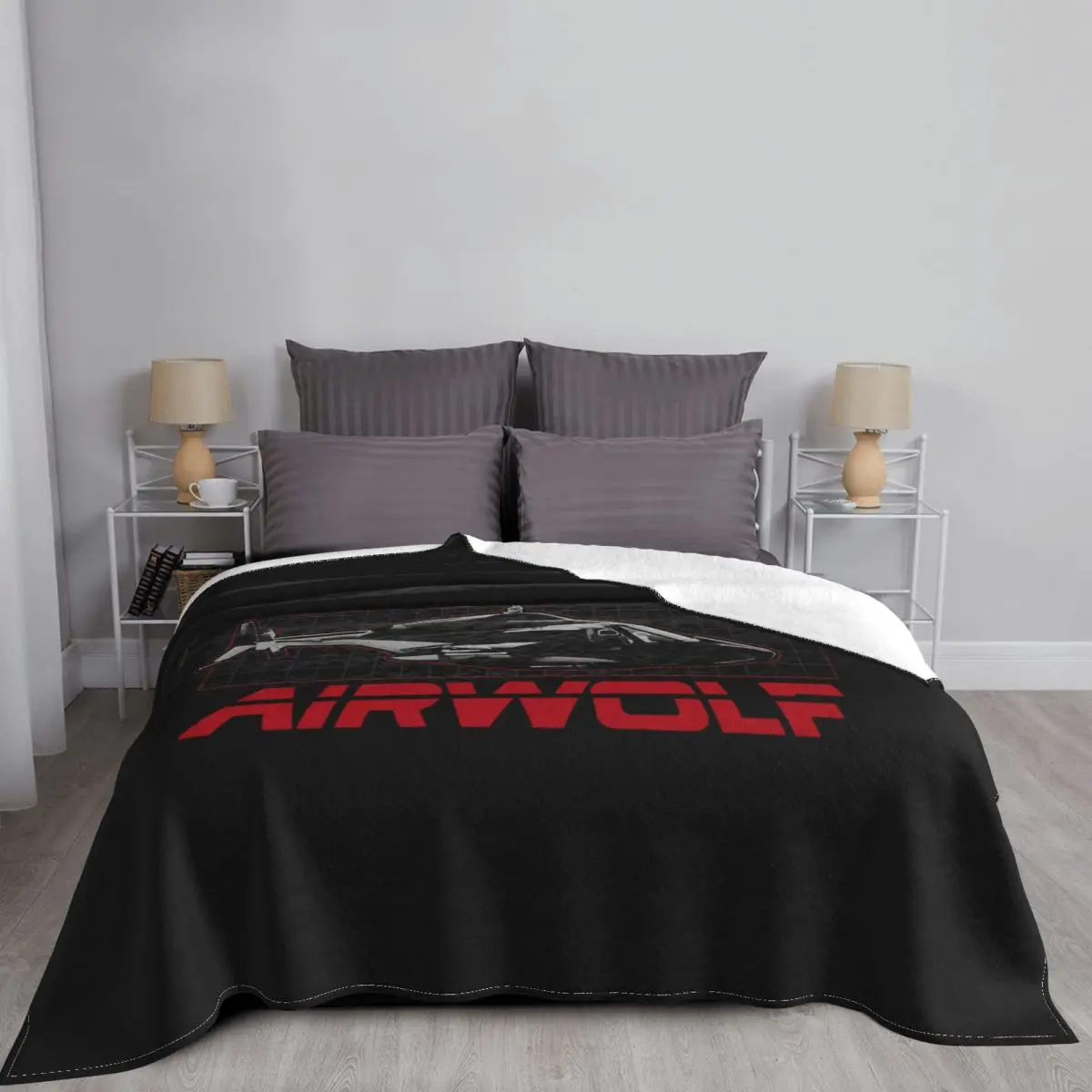 Airwolf Вертолет Сетка одеяло роскошный комфорт легкий искусственный мех норки