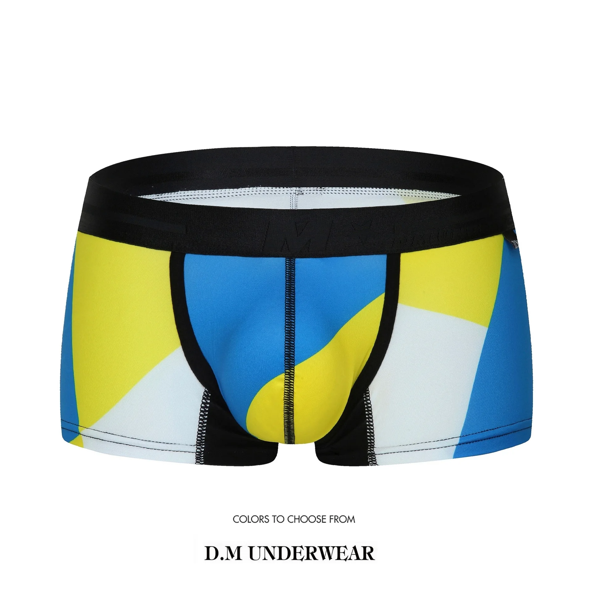 Men's Underwear Boxers Classic Plaids Patchwork Underpants Pouch Convex Design Comfortable Male Swimming Boxer Pants