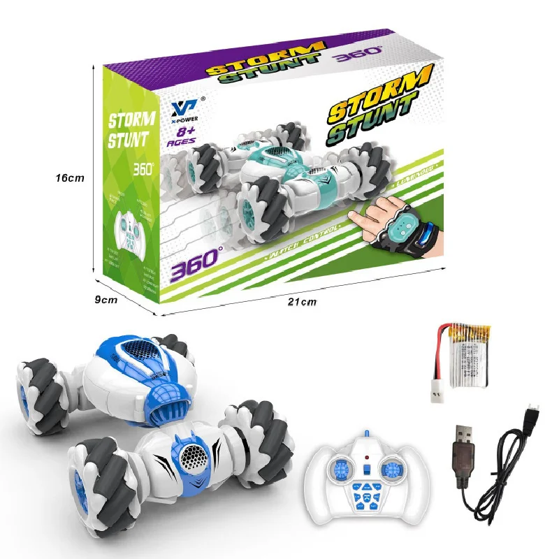 RC gesture sensing deformation remote control car toy horizontal drift mini double-sided twist stunt The children's gift charge images - 6