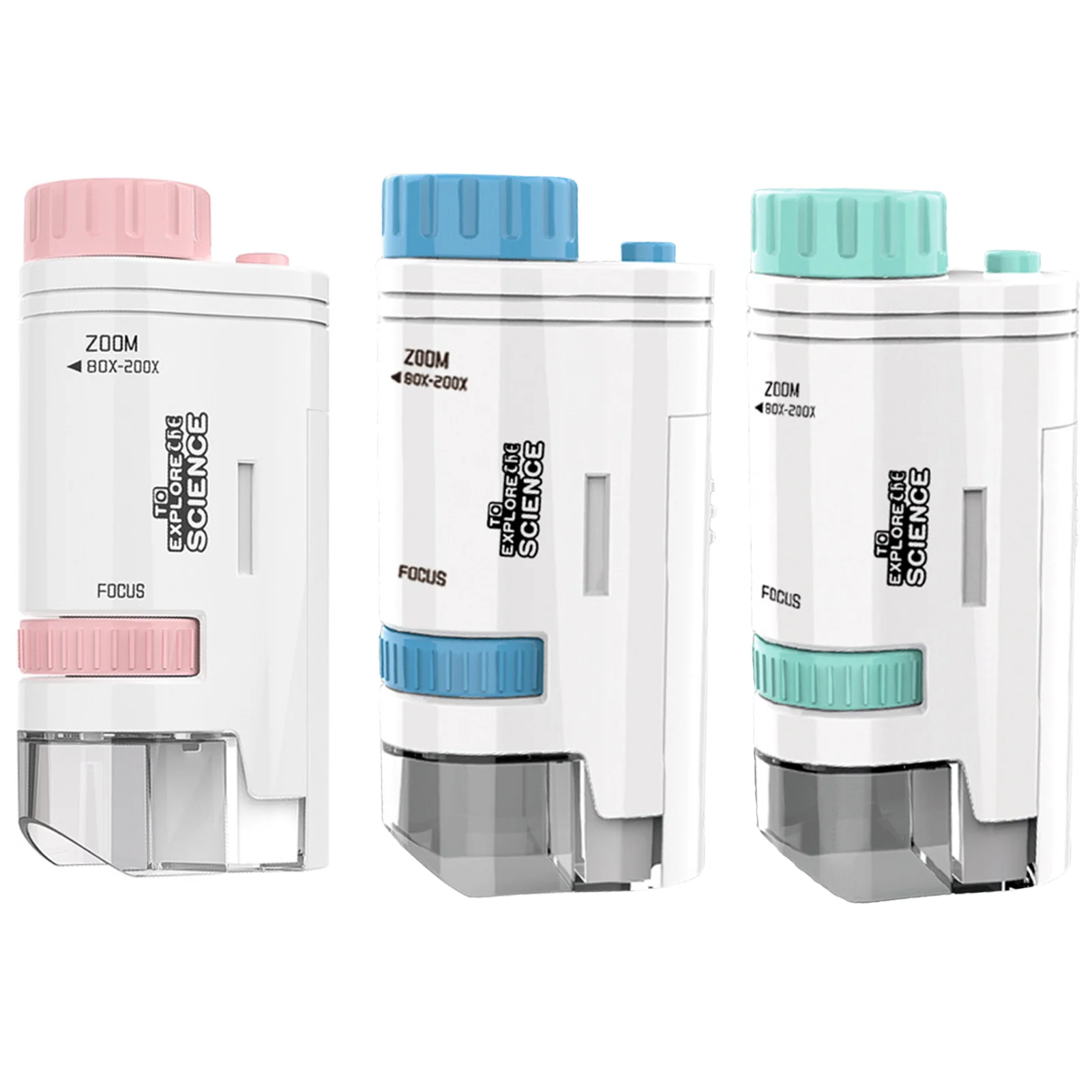 

Детский развивающий портативный микроскоп, набор для научной лаборатории со светодиодом 200X, игрушка для дома, школы, интересов к культивиро...