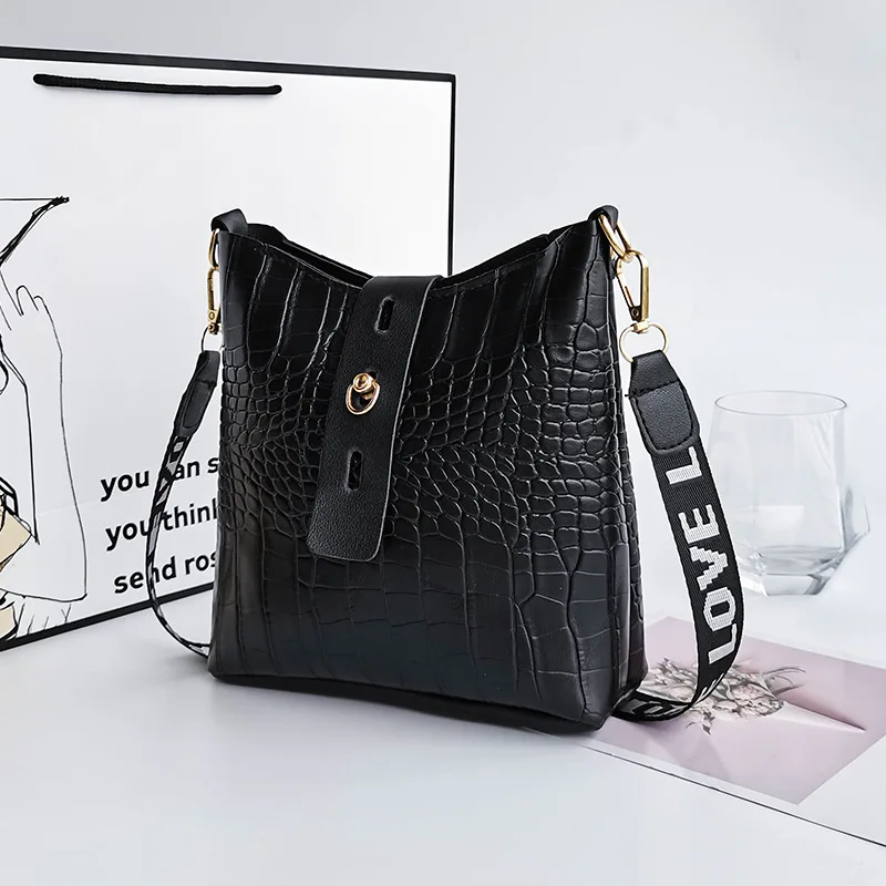

Crocodile Pattern Shoulder Messenger Bags for Women Luxury PU 2022 New High Quality Handbags Bolsos De Señora Dropshipping