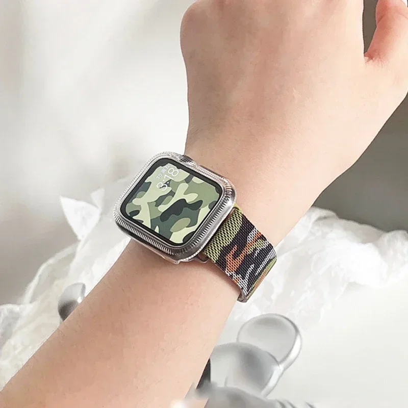 Ремешок Для Часов С Миланской Петлей Совместимый Apple Watch Series 9 8 7 6 SE 5 4 3 Ultra 49 Мм 44 45 40