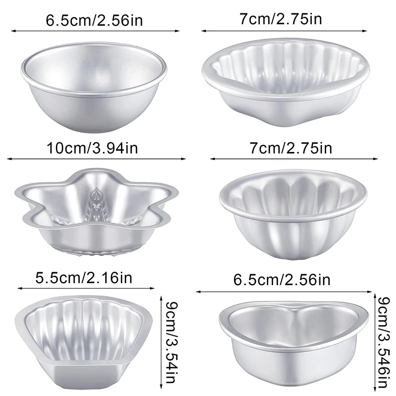 12 шт. формы для мыла и свечи ручной работы ванны соли давления металлический