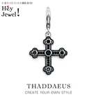 С черным перекрестным креплением Шарм 2019 Лето; Европейский стиль; Стиль хорошие ювелирные изделия Европа поляризованные солнцезащитные очки мужские или подарок в 925 стерлингового серебра браслет шарма